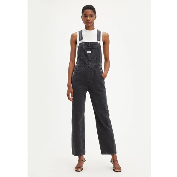 NWT Levi’s Vintage Denim Overalls In Black Market - Picture 4 of 13
